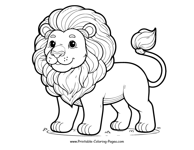 Lion www printable coloring pages.com 24