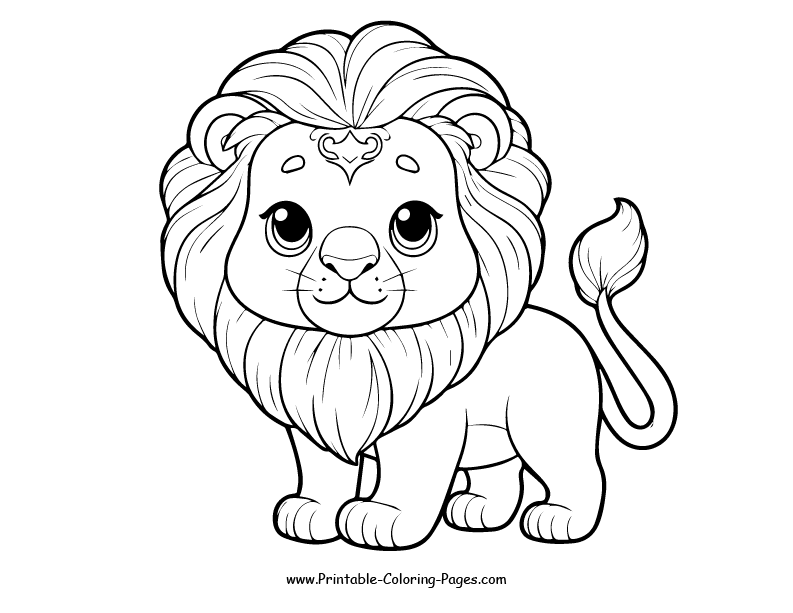 Lion www printable coloring pages.com 25