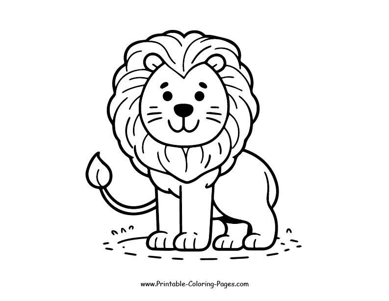 Lion www printable coloring pages.com 27