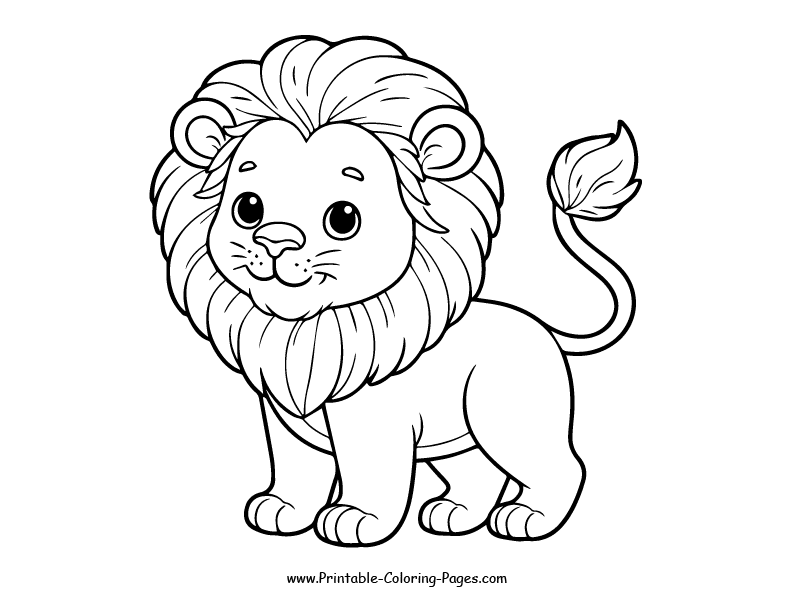 Lion www printable coloring pages.com 29