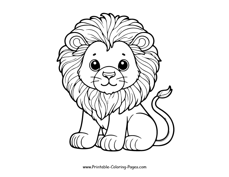 Lion www printable coloring pages.com 30