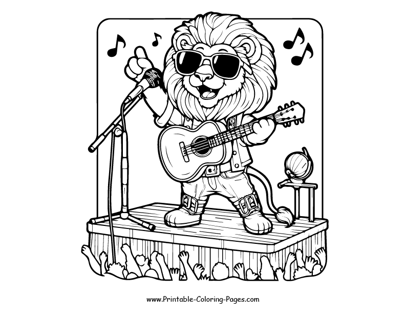 Lion www printable coloring pages.com 6