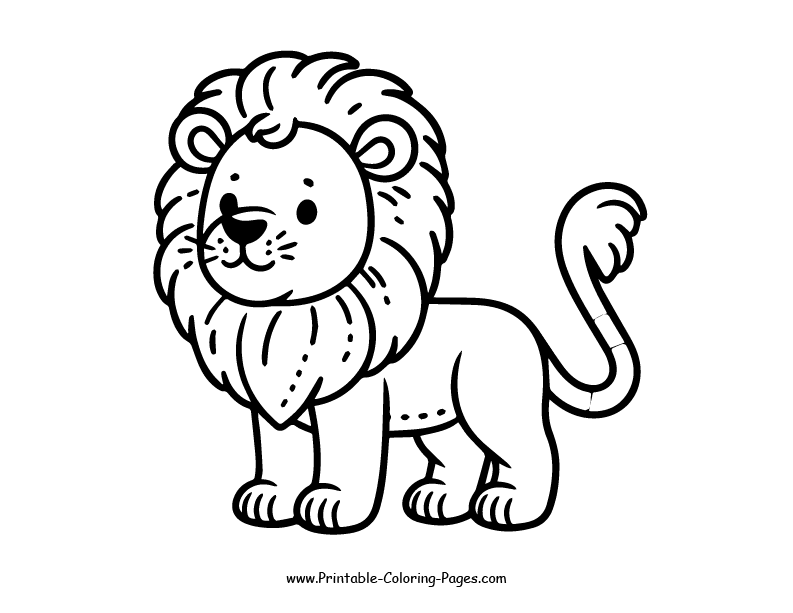 Lion www printable coloring pages.com 8