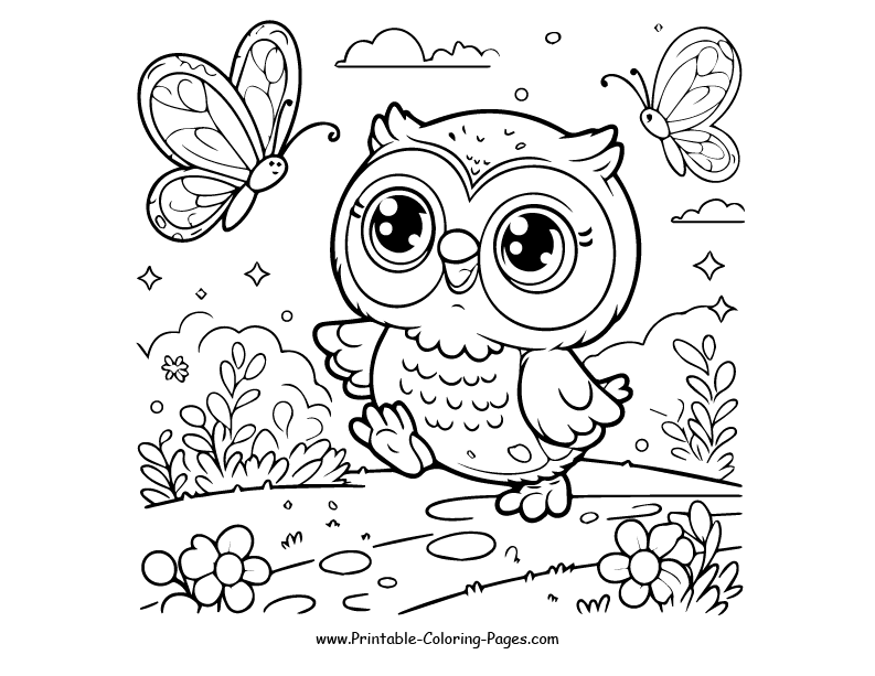 Owl www printable coloring pages.com 10