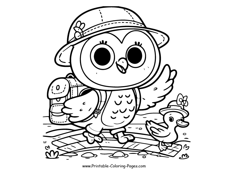 Owl www printable coloring pages.com 12