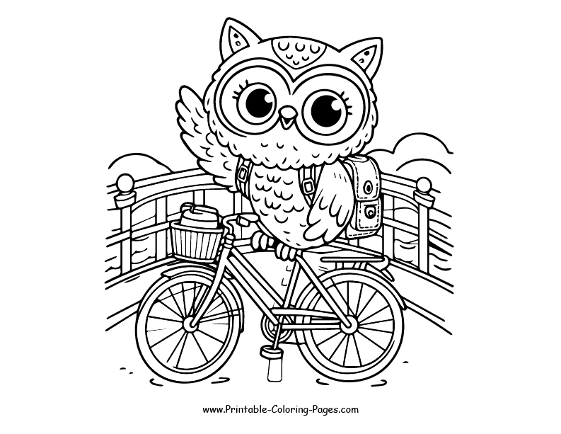 Owl www printable coloring pages.com 13