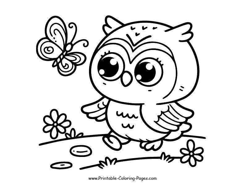 Owl www printable coloring pages.com 14