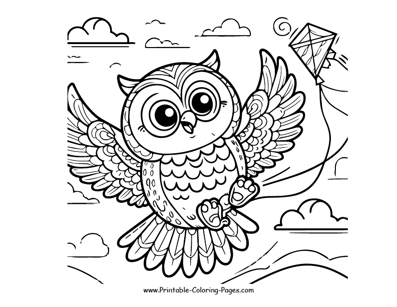 Owl www printable coloring pages.com 15