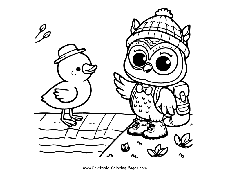 Owl www printable coloring pages.com 17