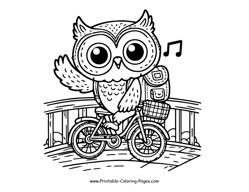 Owl www printable coloring pages.com 18