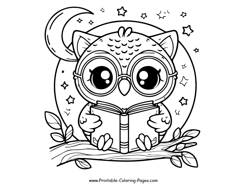 Owl www printable coloring pages.com 20