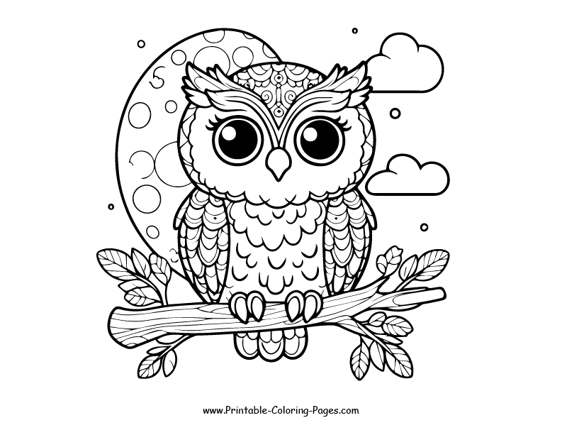 Owl www printable coloring pages.com 21