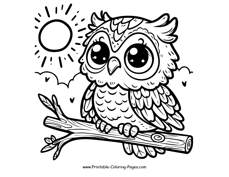 Owl www printable coloring pages.com 22