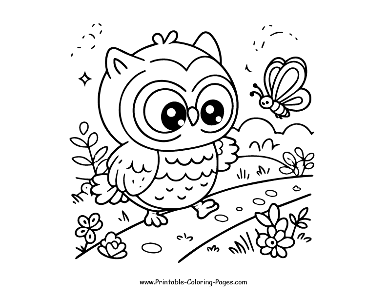 Owl www printable coloring pages.com 23