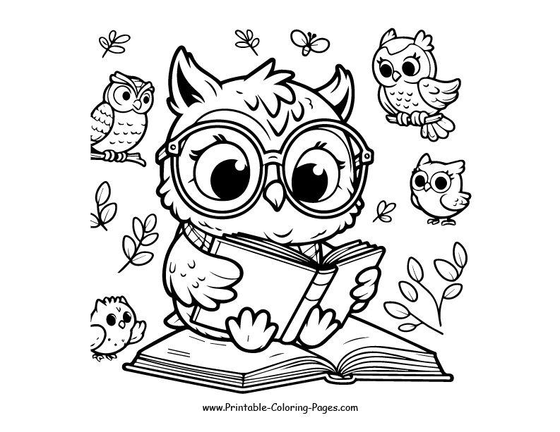 Owl www printable coloring pages.com 26