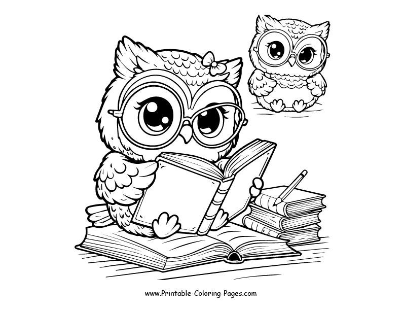 Owl www printable coloring pages.com 3