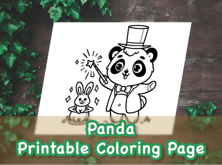 Panda Printable Coloring Pages