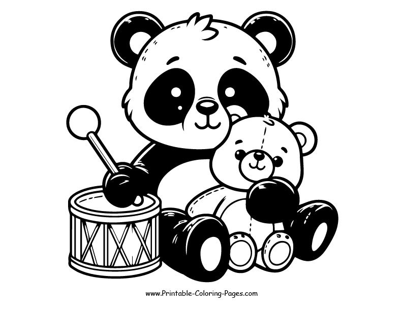 Panda www printable coloring pages.com 13