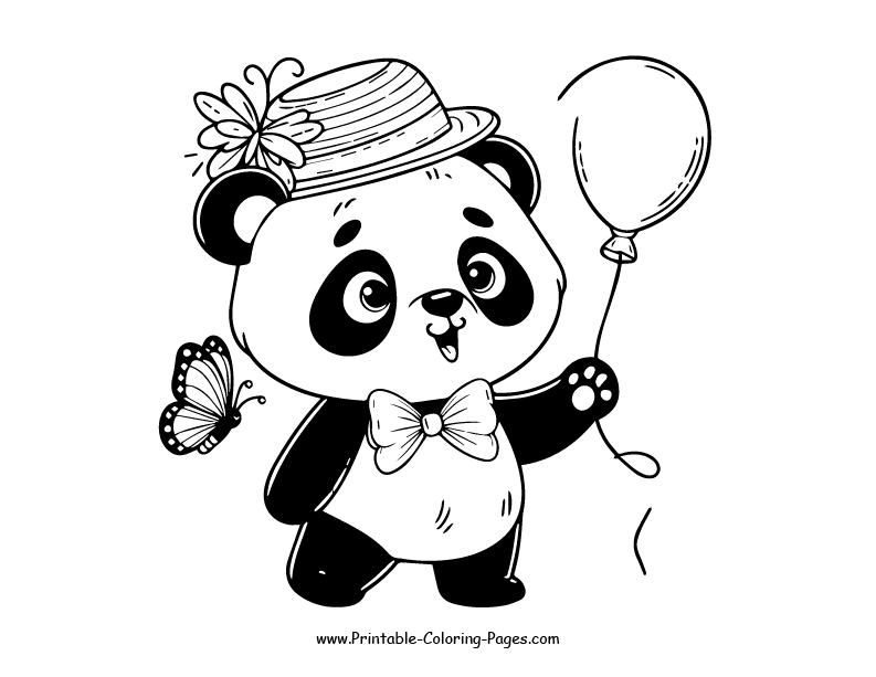 Panda www printable coloring pages.com 22