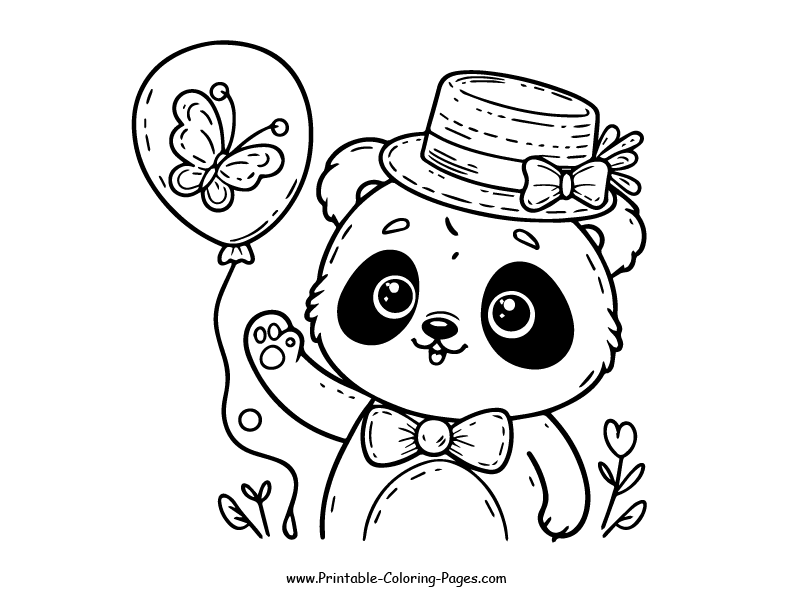 Panda www printable coloring pages.com 8