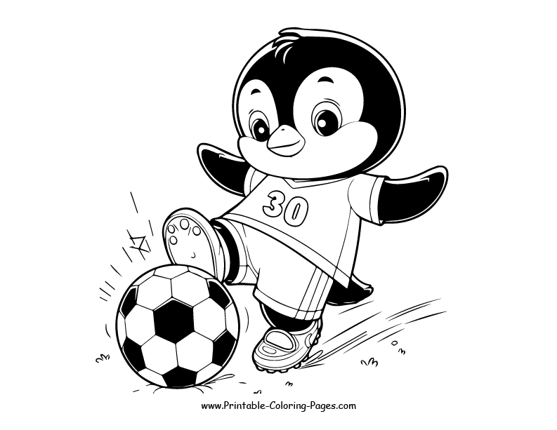 Penguin www printable coloring pages.com 13