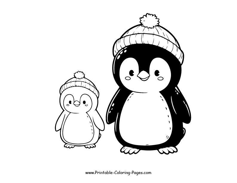 Penguin www printable coloring pages.com 16