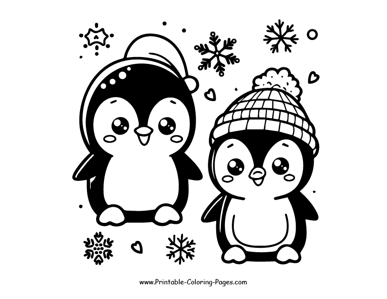 Penguin www printable coloring pages.com 17