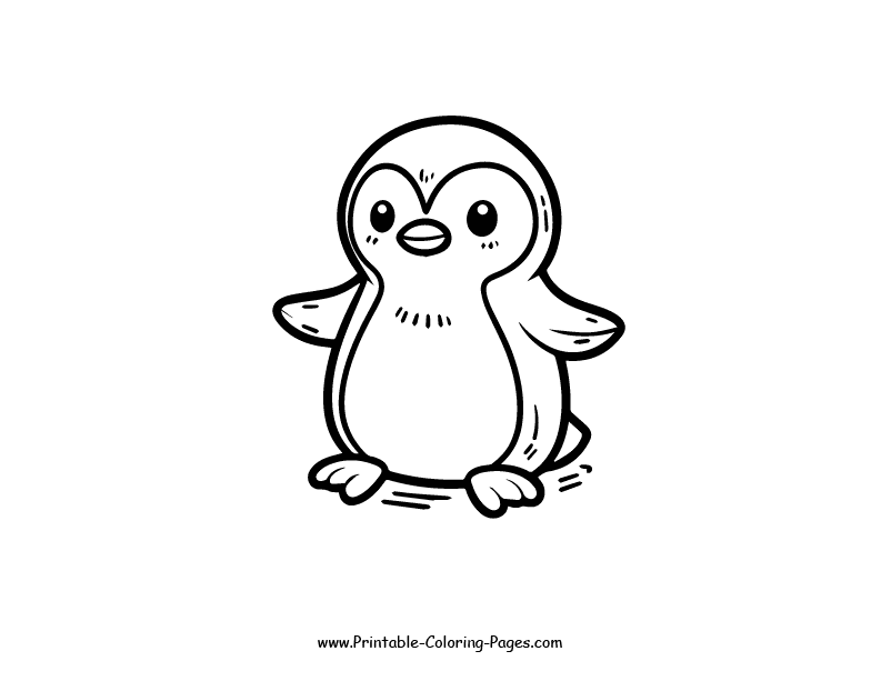 Penguin www printable coloring pages.com 19