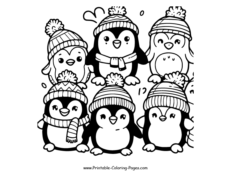 Penguin www printable coloring pages.com 21