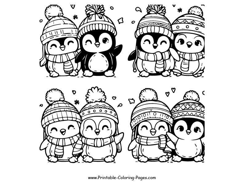 Penguin www printable coloring pages.com 25
