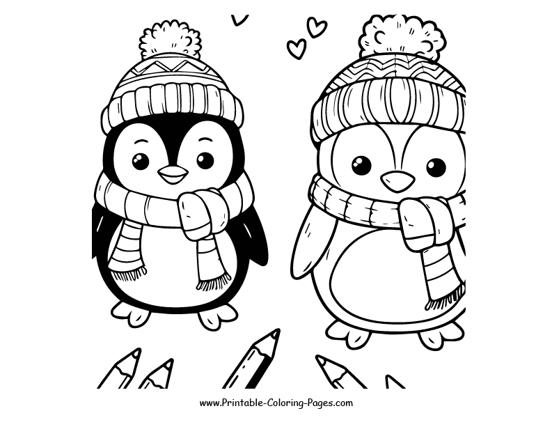 Penguin www printable coloring pages.com 27
