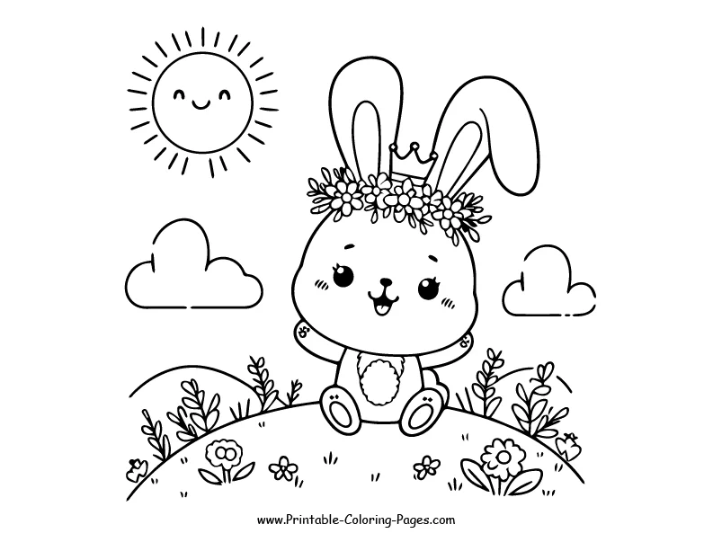 Rabbit www printable coloring pages.com 1