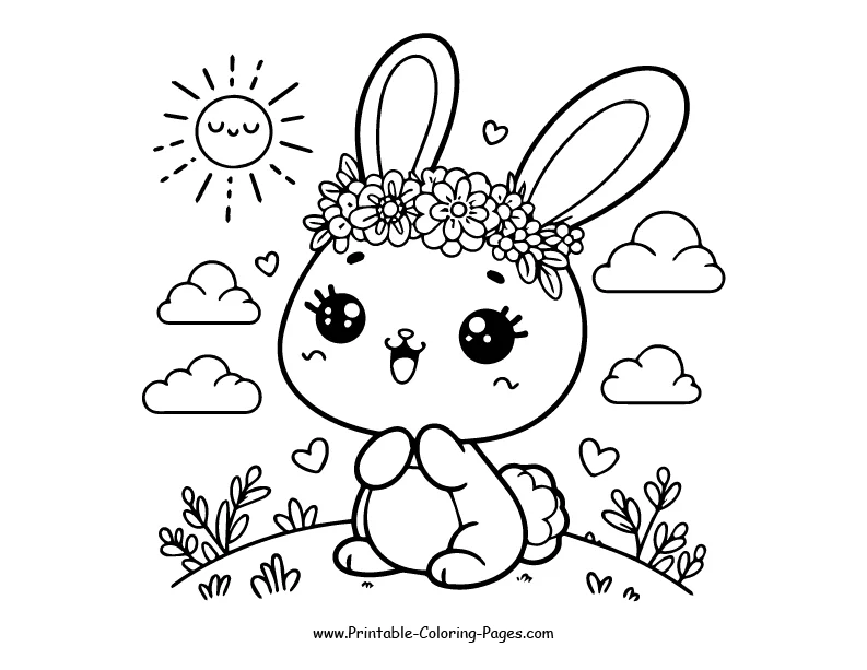 Rabbit www printable coloring pages.com 10