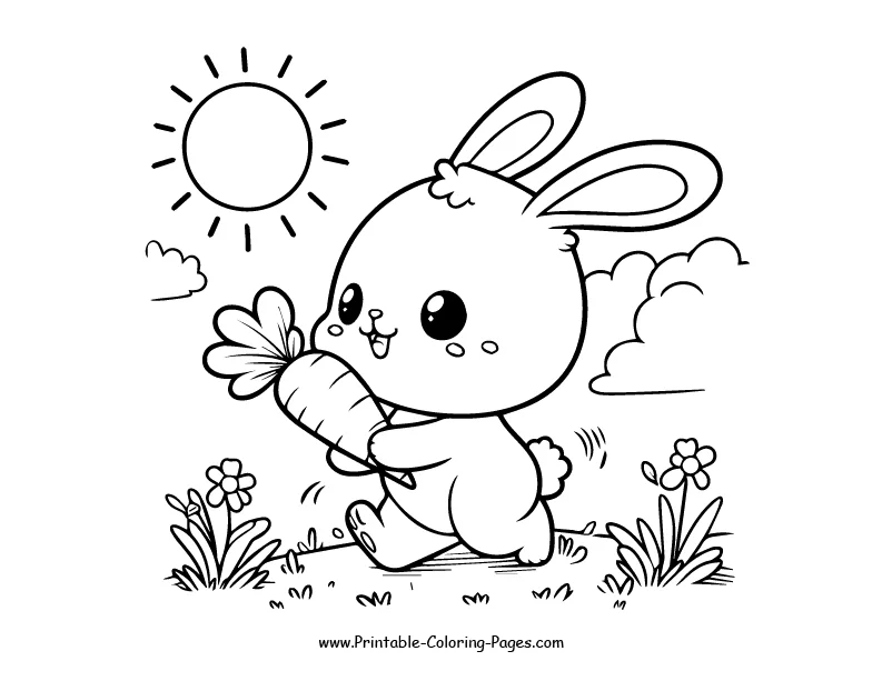 Rabbit www printable coloring pages.com 12