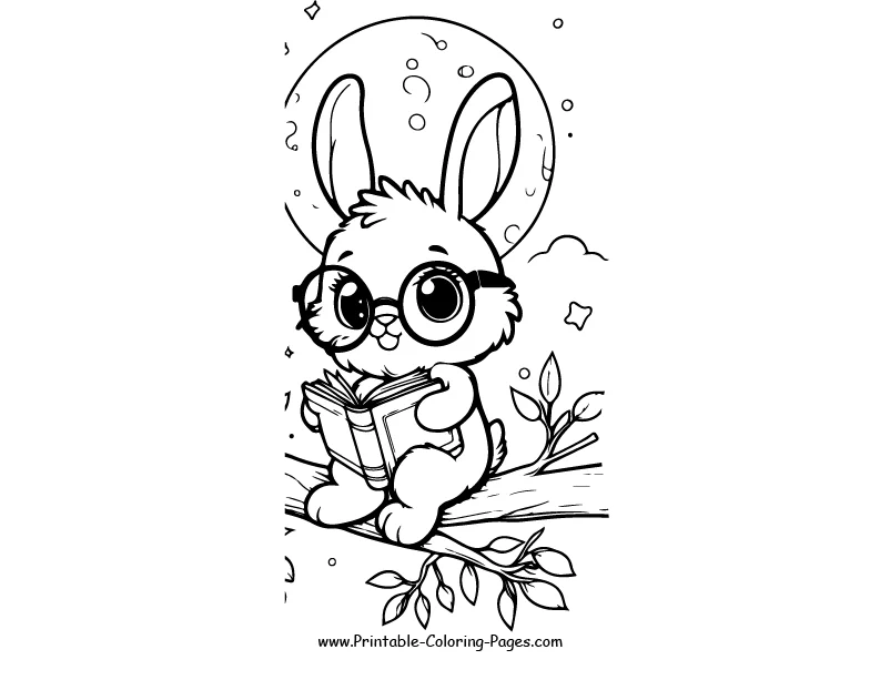 Rabbit www printable coloring pages.com 13