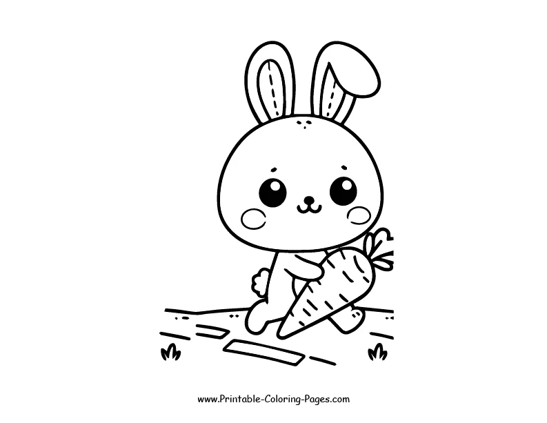 Rabbit www printable coloring pages.com 14