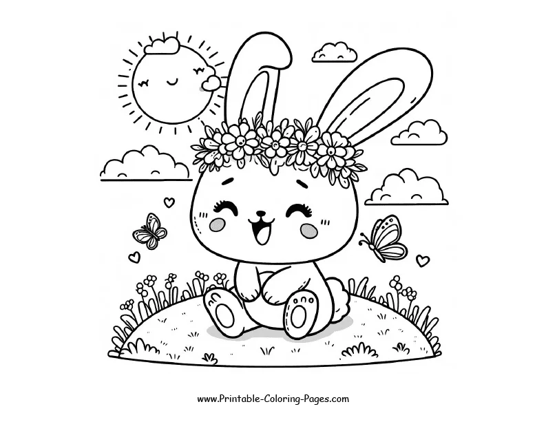 Rabbit www printable coloring pages.com 15