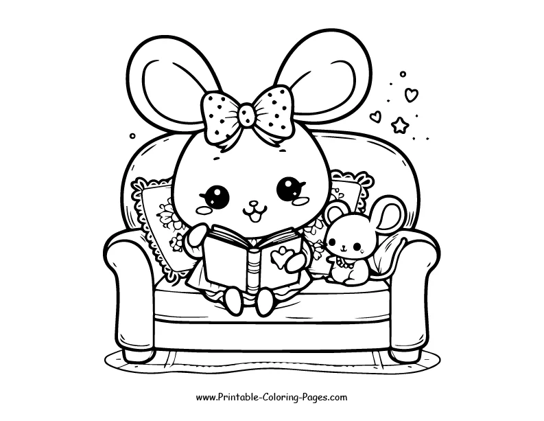 Rabbit www printable coloring pages.com 16