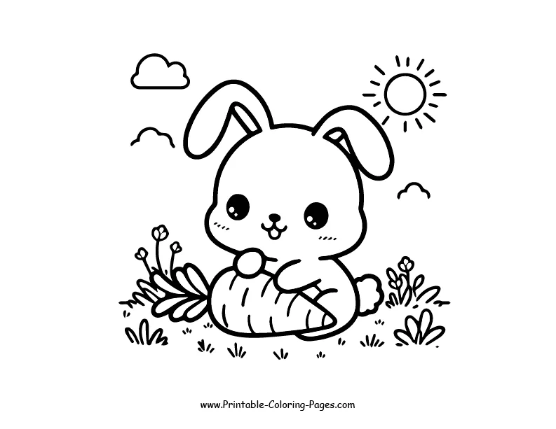 Rabbit www printable coloring pages.com 17