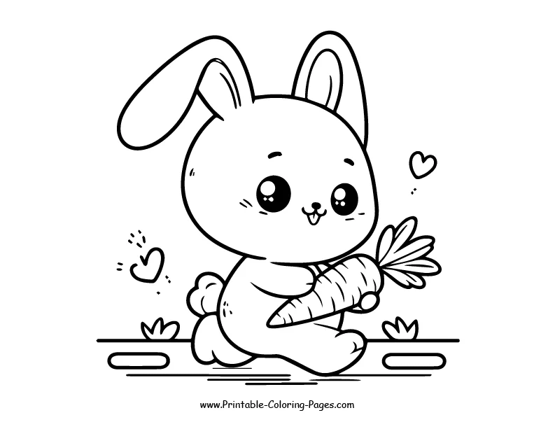 Rabbit www printable coloring pages.com 18