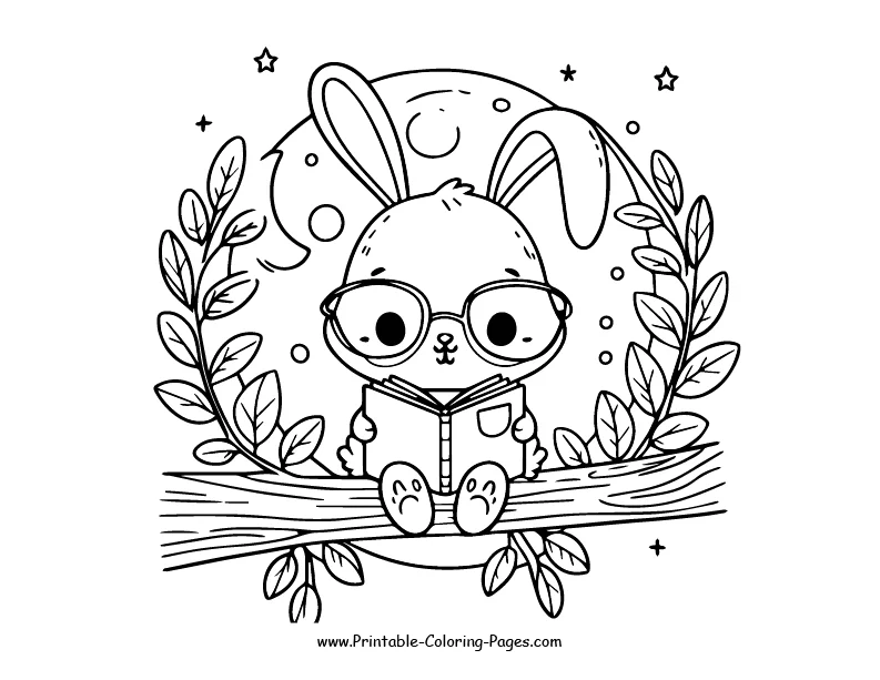 Rabbit www printable coloring pages.com 19