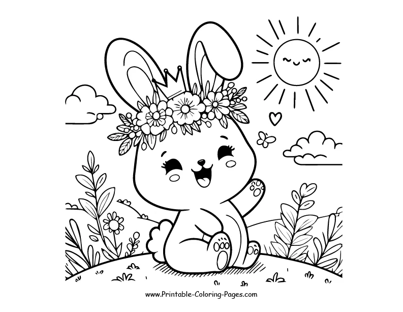 Rabbit www printable coloring pages.com 2