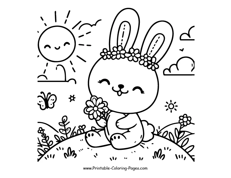 Rabbit www printable coloring pages.com 20