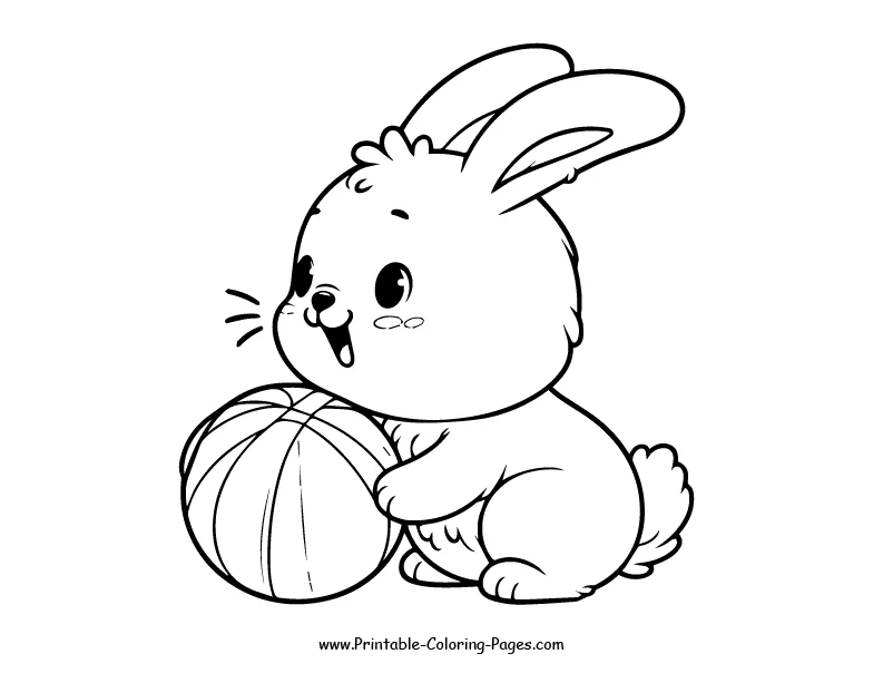 Rabbit www printable coloring pages.com 21