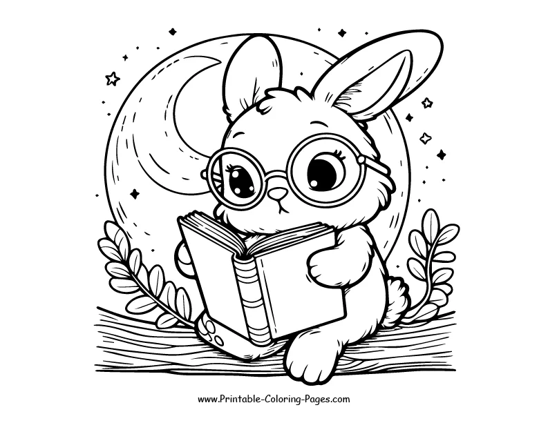 Rabbit www printable coloring pages.com 23