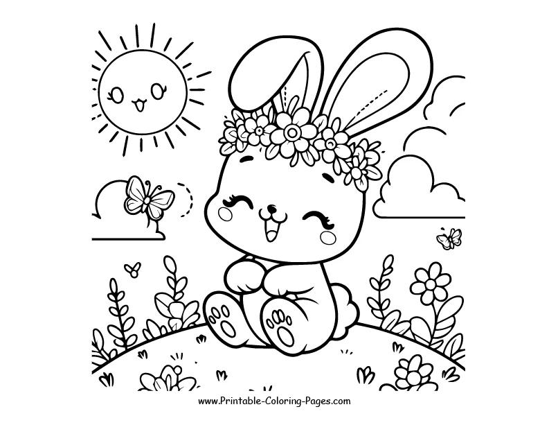 Rabbit www printable coloring pages.com 24