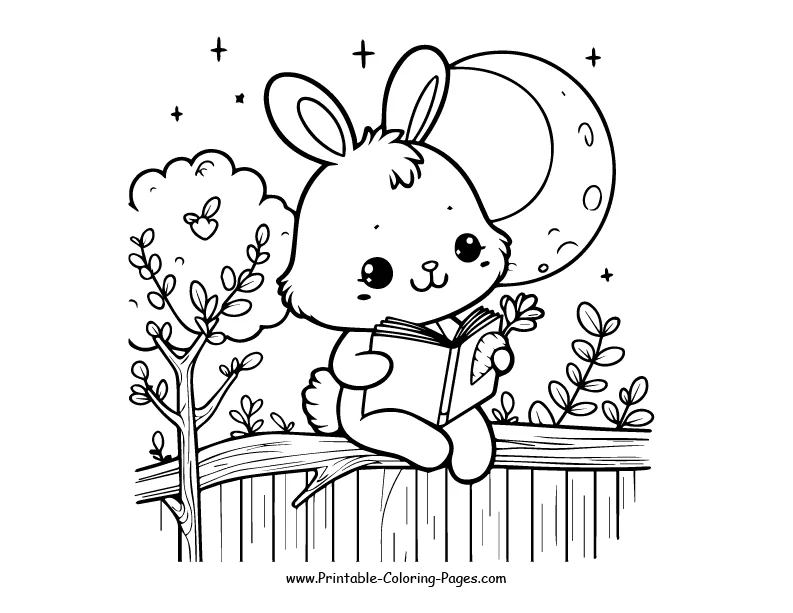 Rabbit www printable coloring pages.com 4