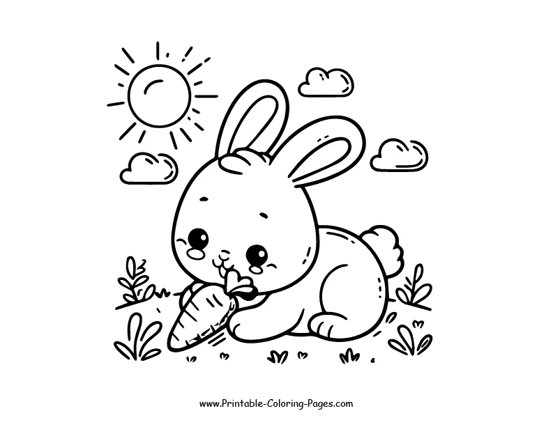 Rabbit www printable coloring pages.com 5