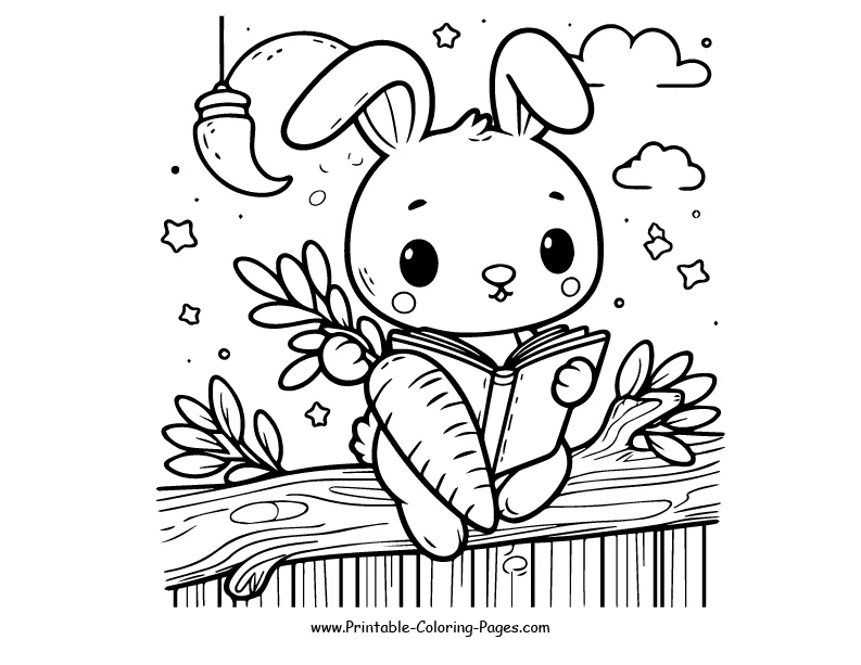 Rabbit www printable coloring pages.com 7