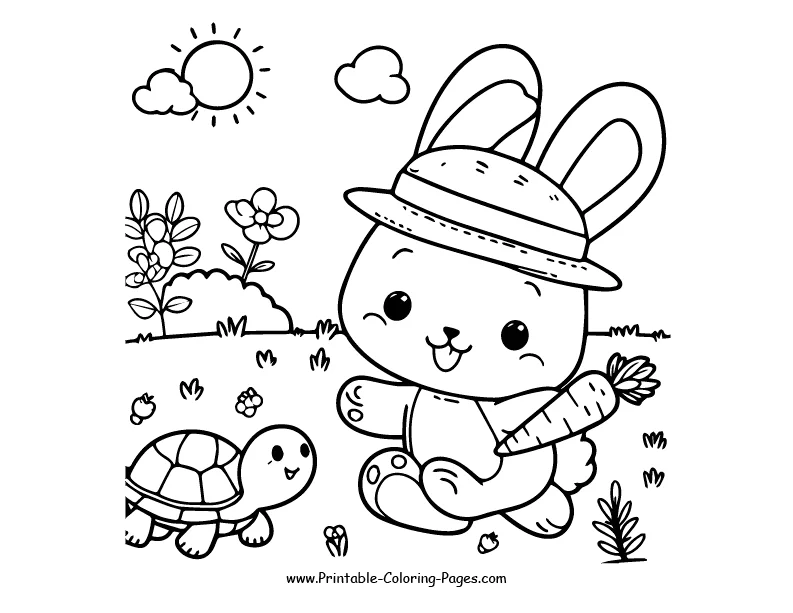 Rabbit www printable coloring pages.com 8